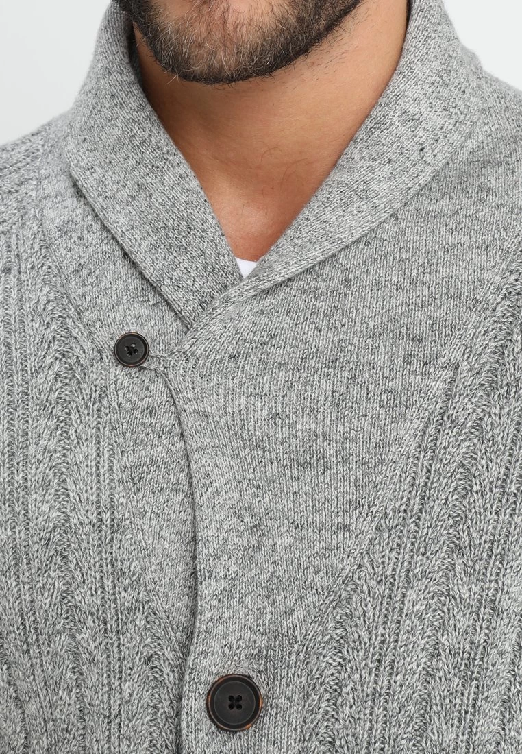 Pier One Chaqueta De Punto - Mottled Dark Grey - Imagen 4