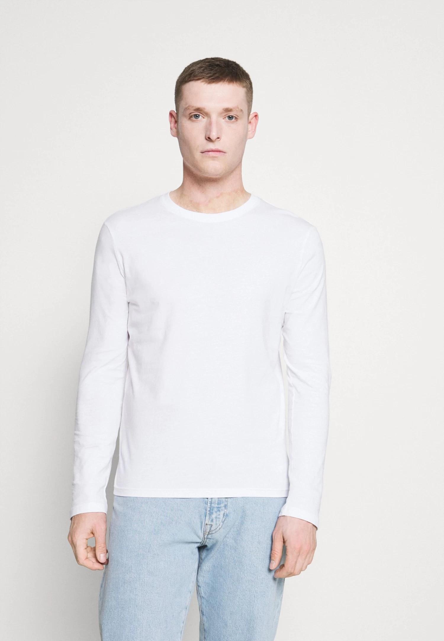 Pier One 5 Pack - Camiseta De Manga Larga - White/Dark Blu/Grey - Imagen 2