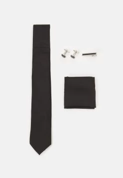 Pier One Set - Pañuelo De Bolsillo - Black/Silver-Coloured