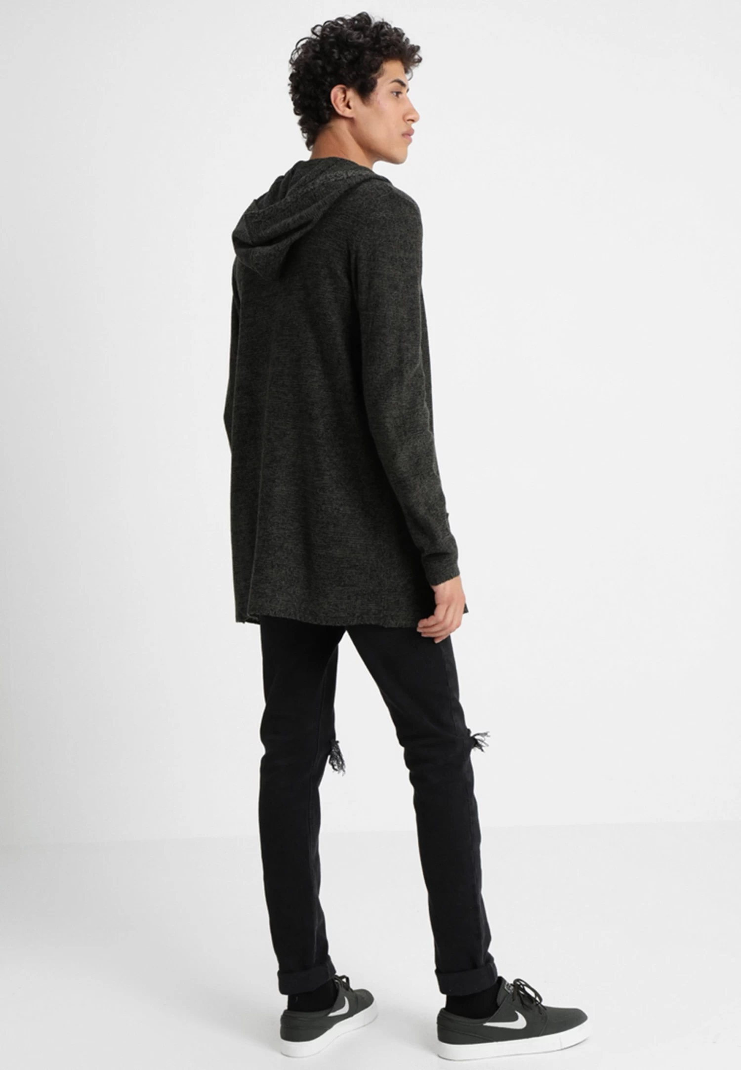 Pier One Chaqueta De Punto - Black/Olive - Imagen 3