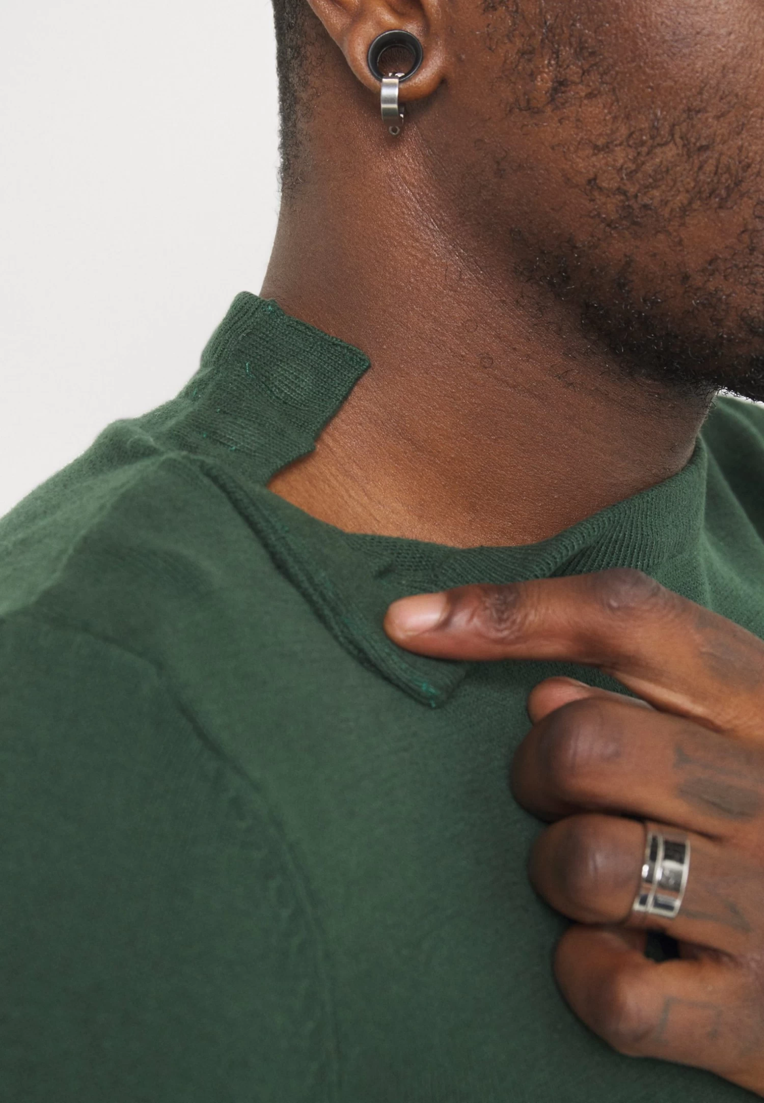 Pier One Jersey De Punto - Dark Green - Imagen 8