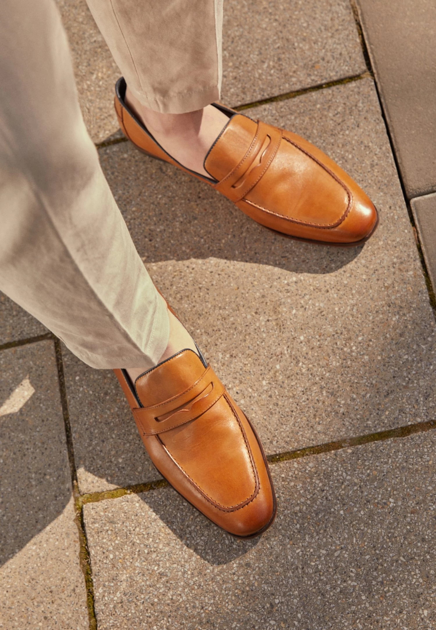 Pier One Leather - Mocasines - Camel - Imagen 2