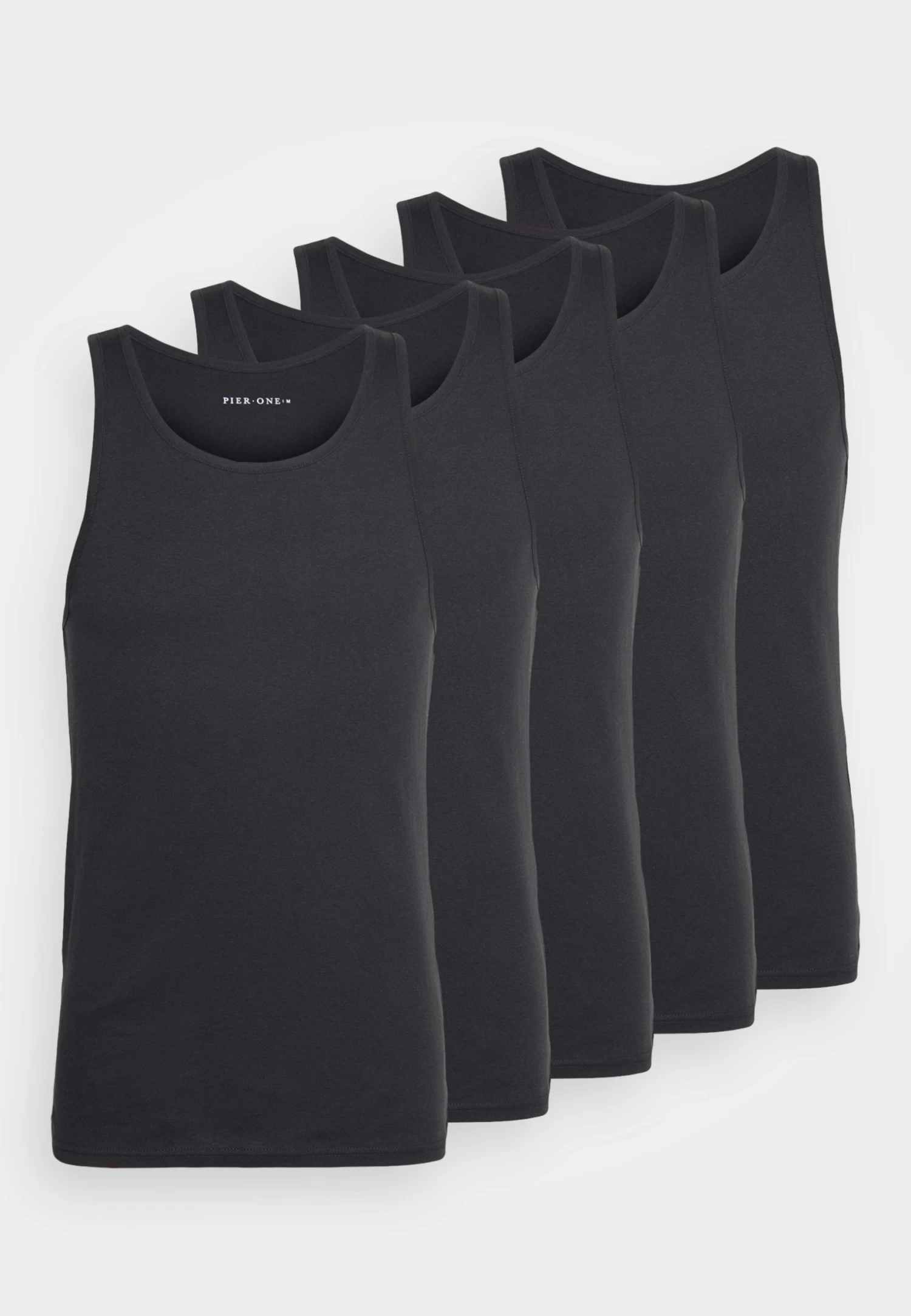 Pier One 5 Pack - Camiseta Interior - Black - Imagen 5