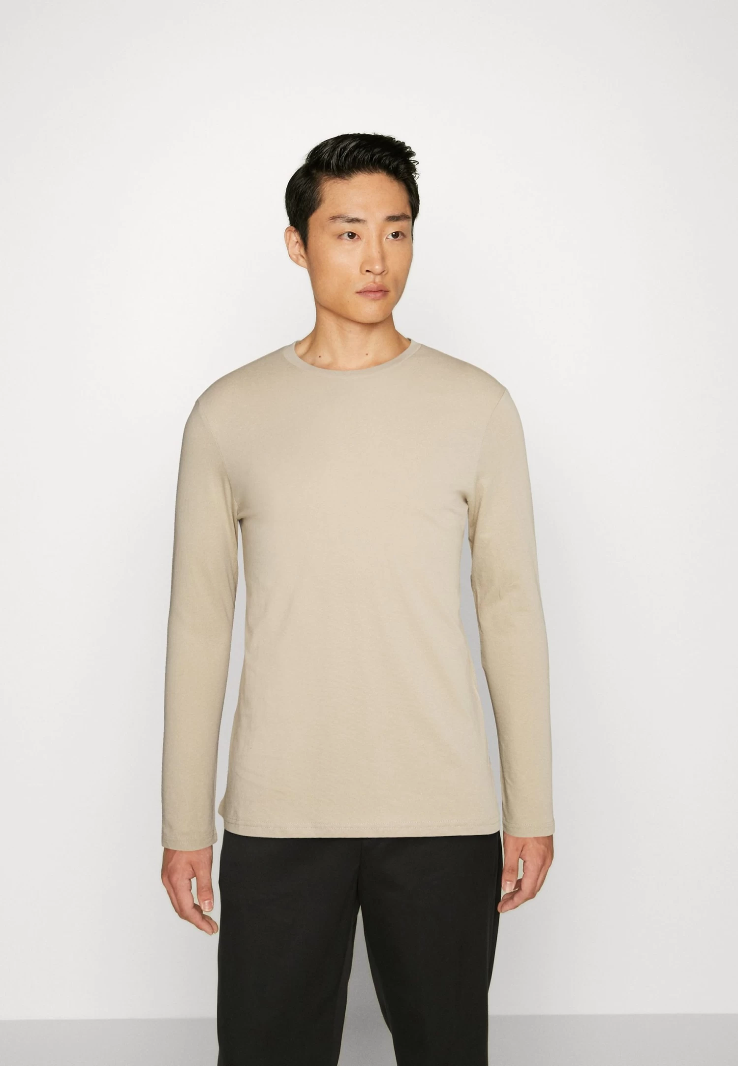 Pier One Camiseta De Manga Larga - Light Green/Beige/Dark Blue - Imagen 5