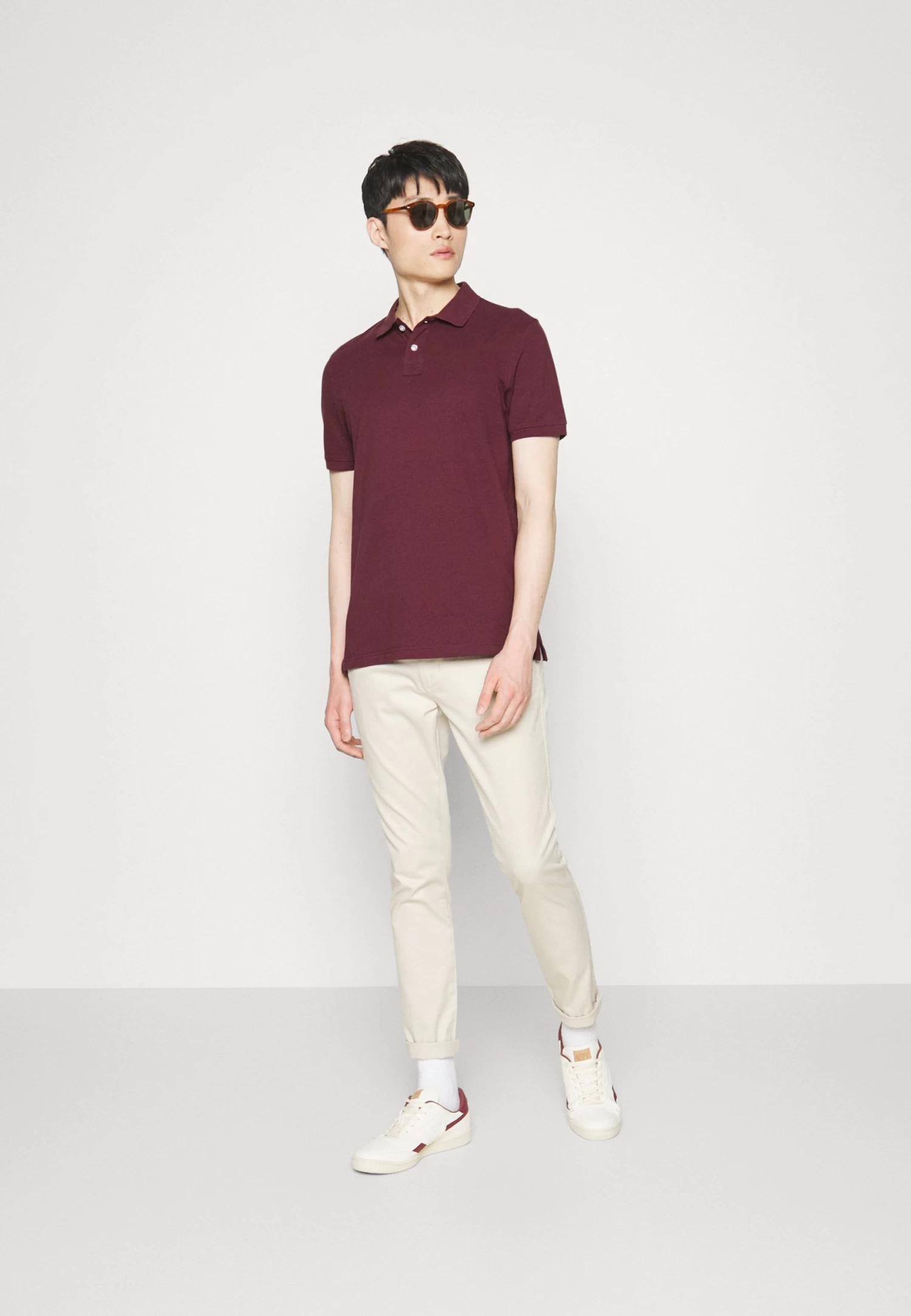 Pier One Basic - Polo - Bordeaux - Imagen 2