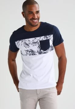 Pier One Camiseta Estampada - Navy/White