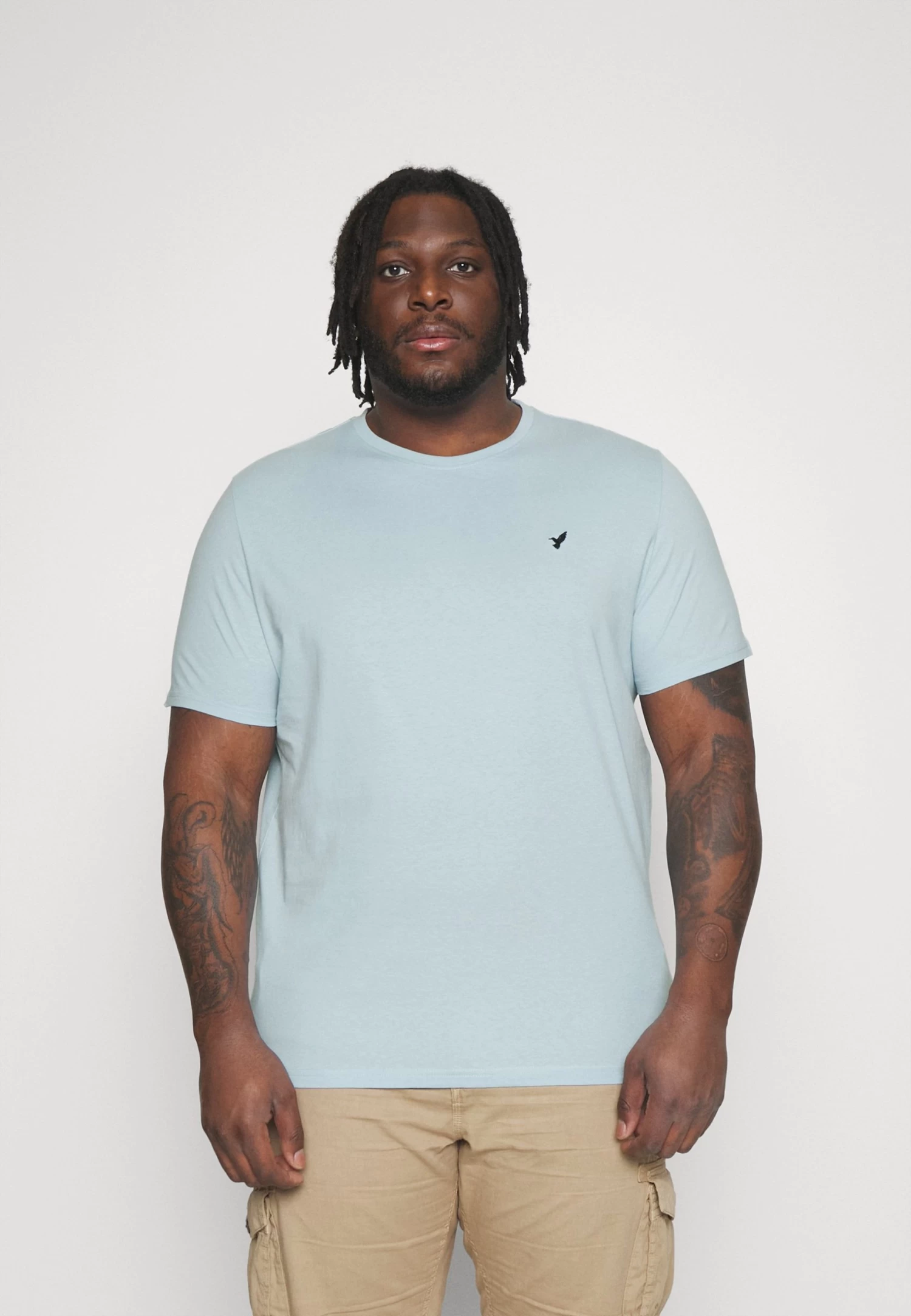 Pier One 5 Pack - Camiseta Básica - White/Mottled Dark Grey/Bordeaux - Imagen 4