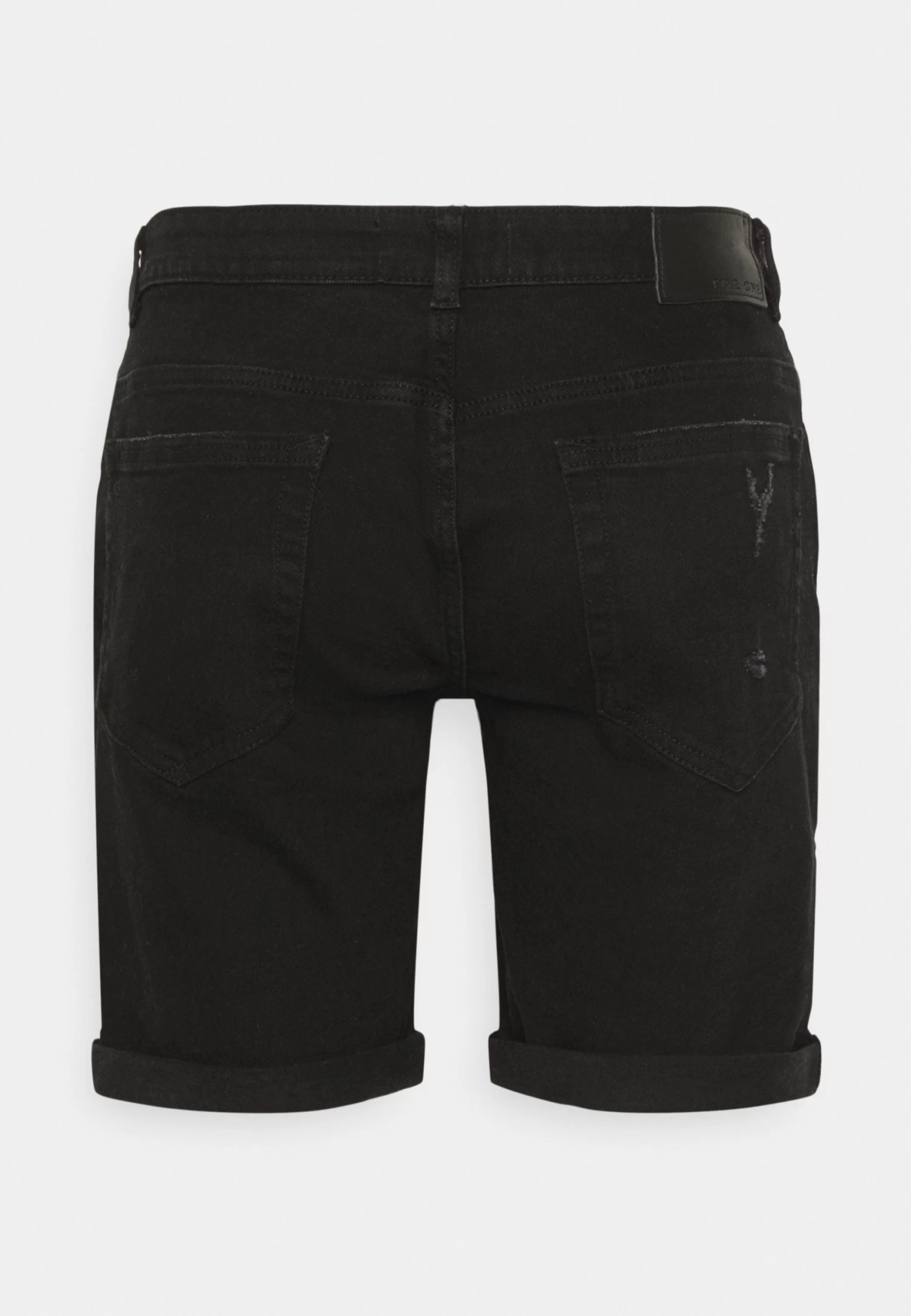 Pier One Shorts Vaqueros - Black - Imagen 2