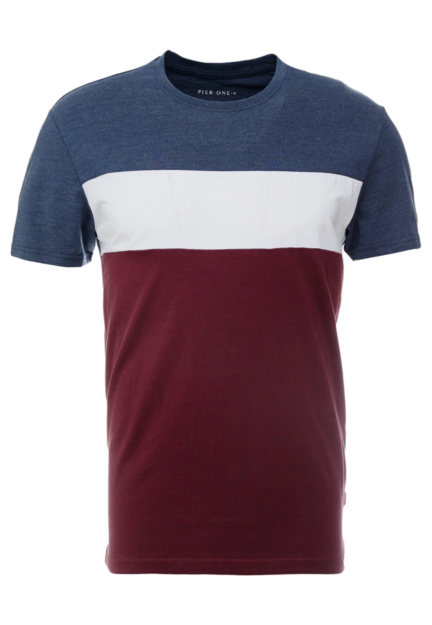 Pier One Camiseta Estampada - Bordeaux / Dark Blue - Imagen 5