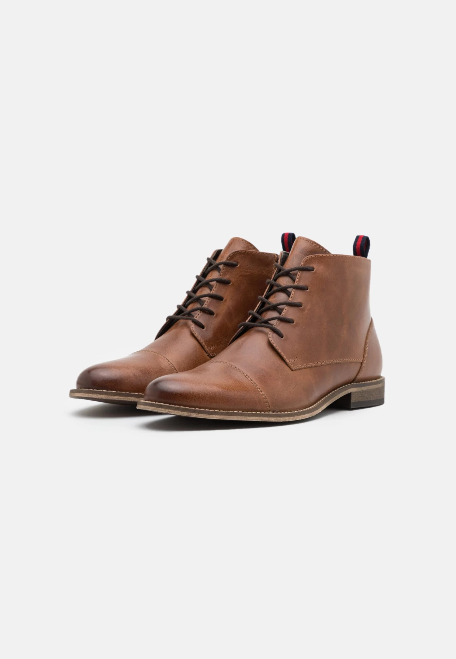 Pier One Leather - Botines Con Cordones -Camel - Imagen 2