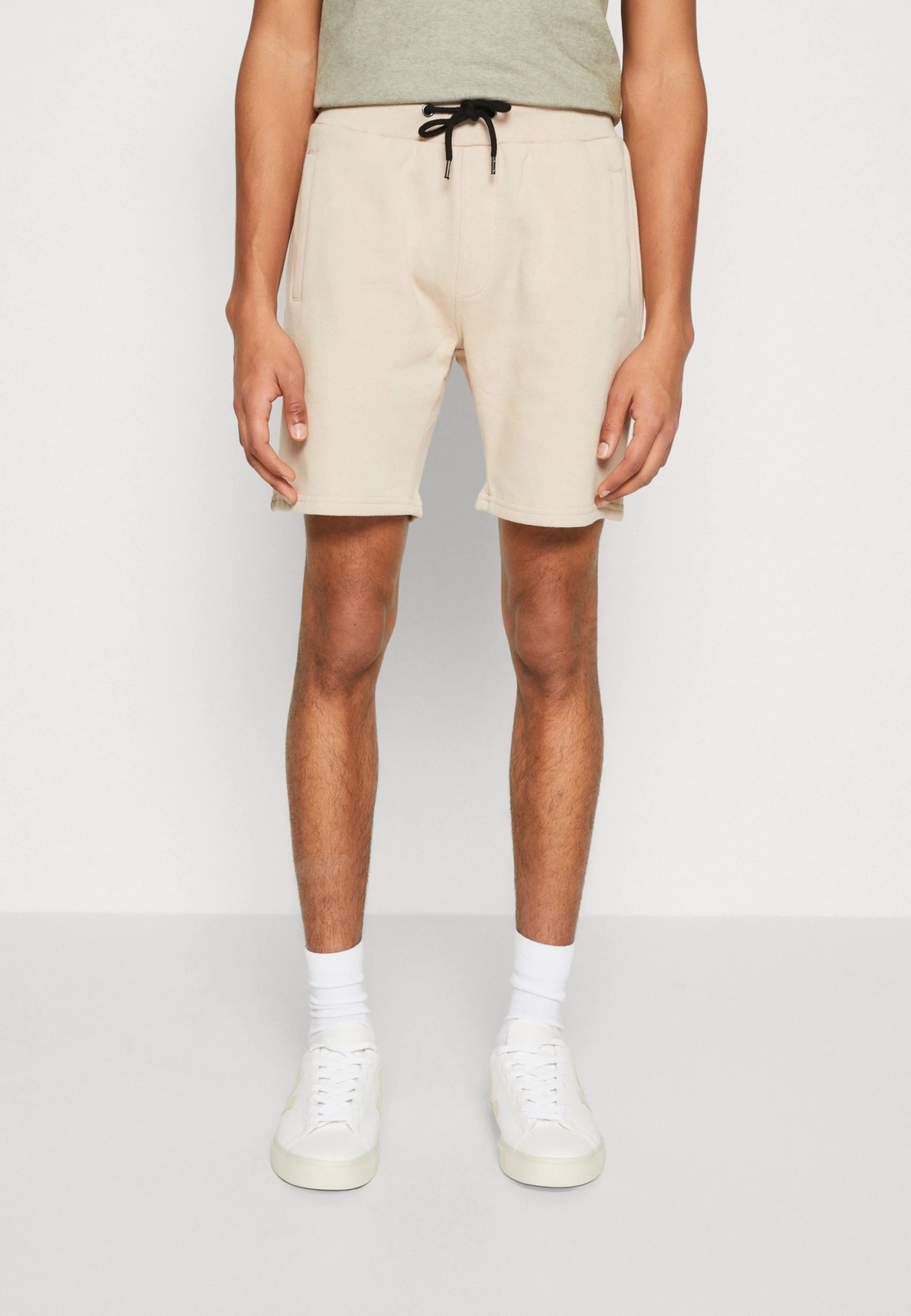 Pier One 2 Pack - Shorts - Grey/Beige - Imagen 2