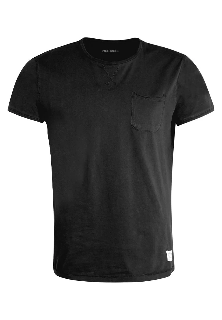 Pier One Garment Tee - Camiseta Básica - Black - Imagen 6