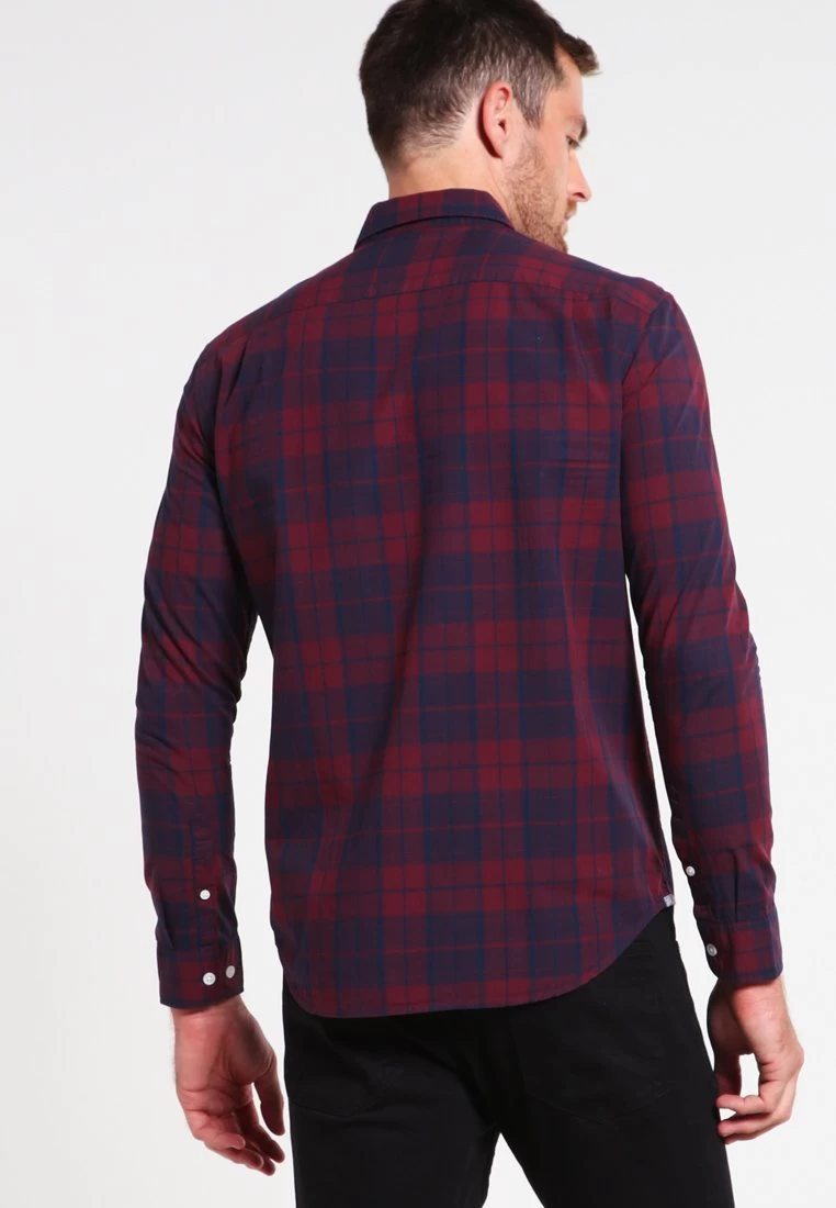 Pier One Camisa - Dark Blue/Bordeaux - Imagen 3