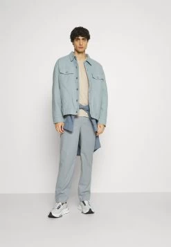 Pier One 5 Pack - Camiseta Básica - Dark Grey/Dark Blue/Olive