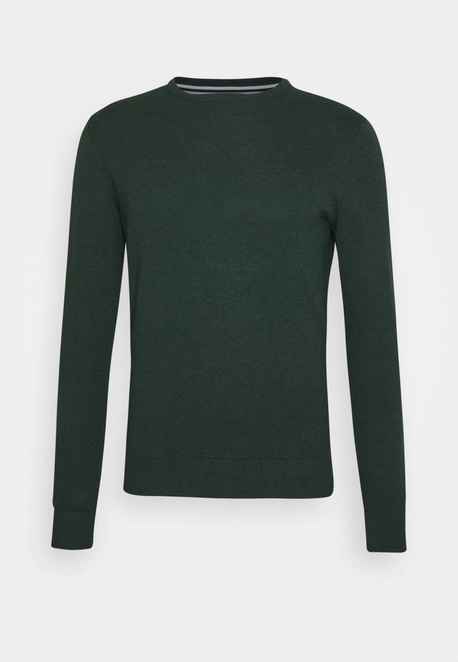 Pier One Basic Crewneck - Jersey De Punto - Mottled Dark Green - Imagen 6