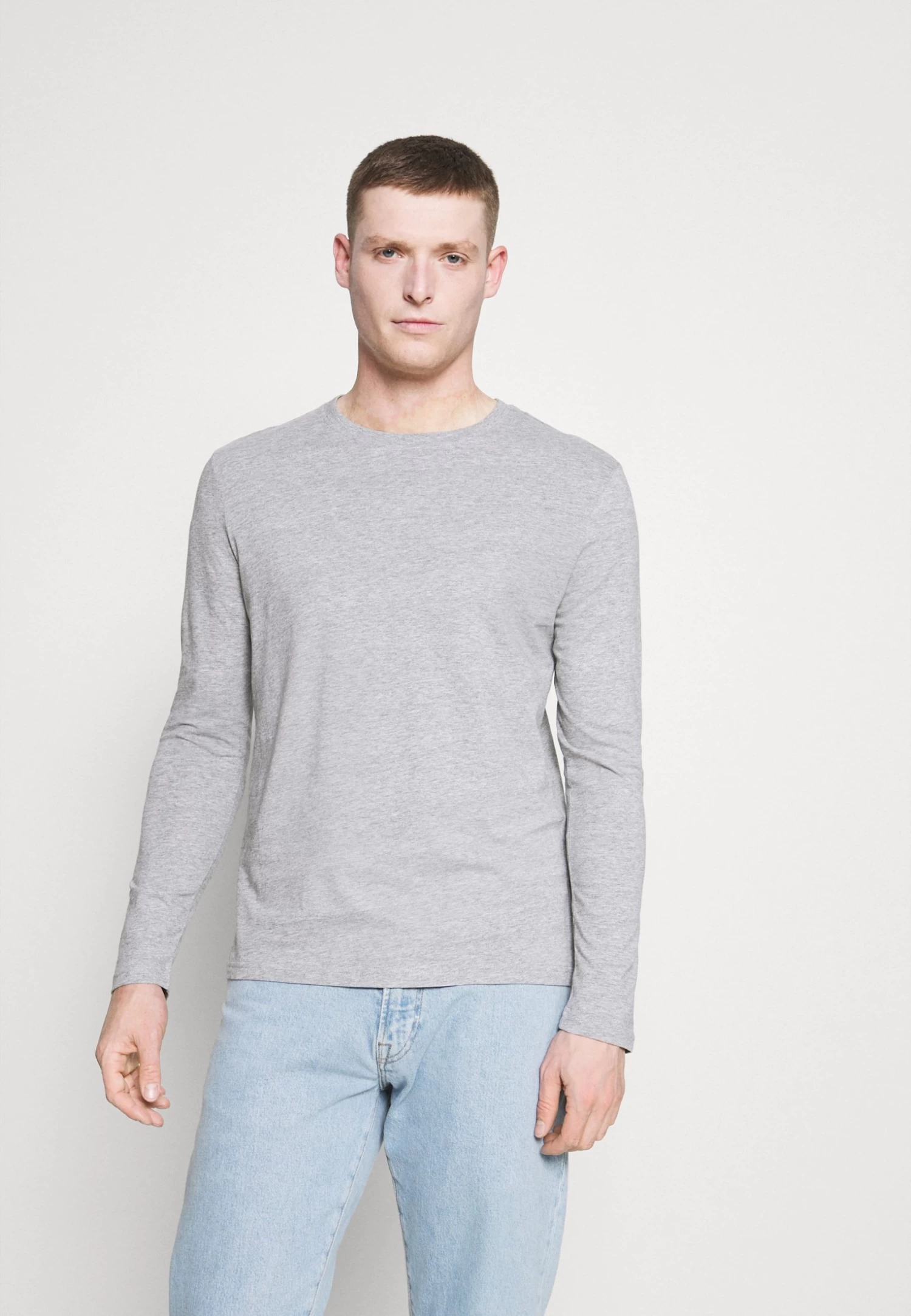 Pier One 5 Pack - Camiseta De Manga Larga - White/Dark Blu/Grey - Imagen 4