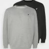 Pier One Plus Size 2 Pack - Sudadera - Black/Mottled Grey
