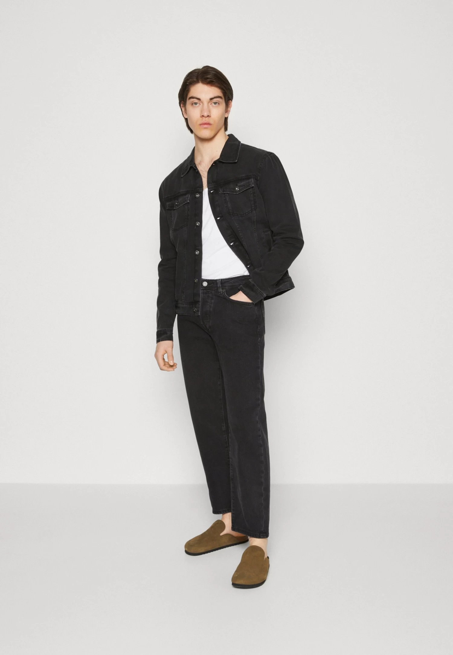 Pier One Chaqueta Vaquera - Black - Imagen 2