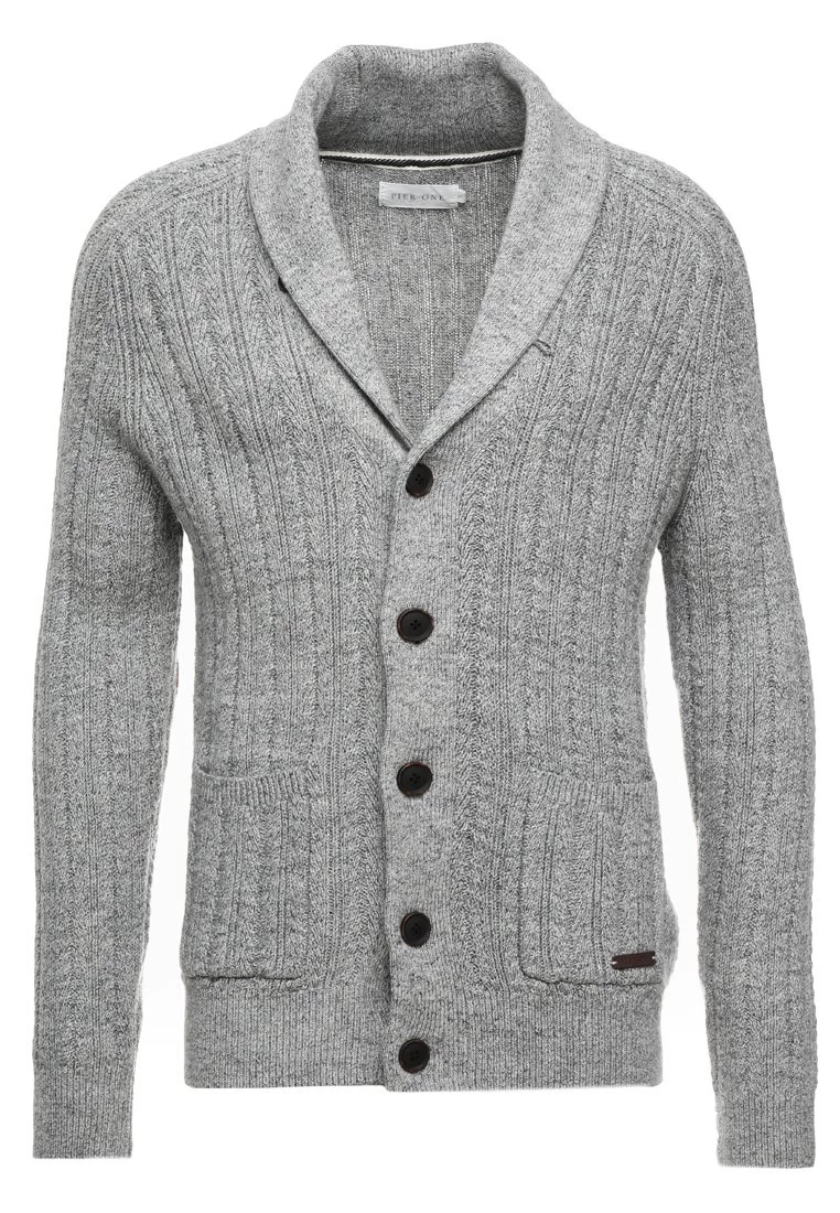 Pier One Chaqueta De Punto - Mottled Dark Grey - Imagen 6